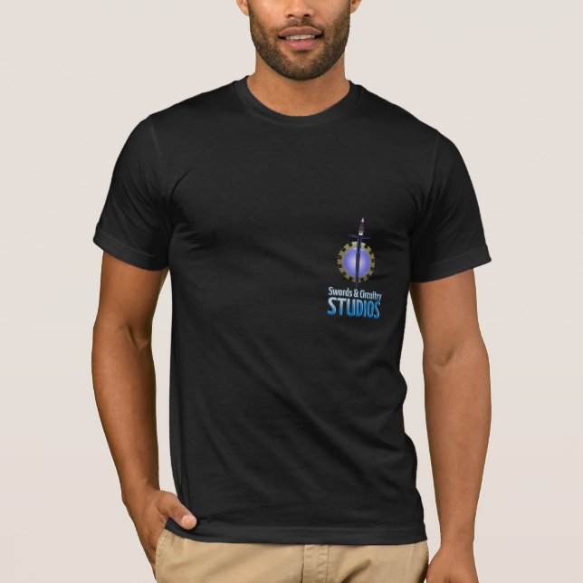 Camiseta Espadas & t-shirt dos estúdios dos circuitos (Frente)