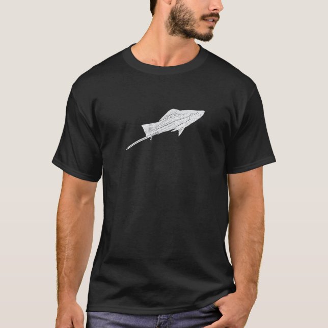 Camiseta Espadim Cauda É Espada Aquário Peixe Comunidade F (Frente)