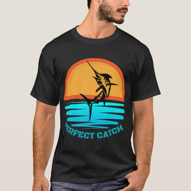 Camiseta Espadim de pesca básico designe (Frente)