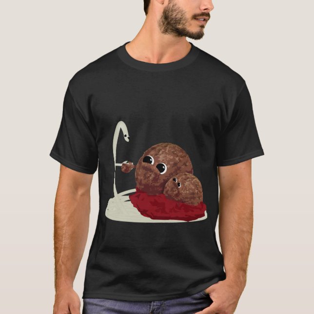 Camiseta Espaguete Bonito Encontrando Almôndegas (Frente)