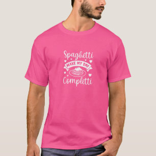 Camiseta Espaguete Me Faz Completti Massa Comida Italiana