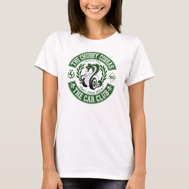 Camiseta Espaguetes verdes do remendo (Frente)