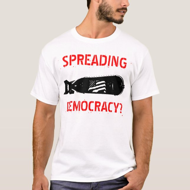 CAMISETA ESPALHAMENTO, DEMOCRACIA? (Frente)