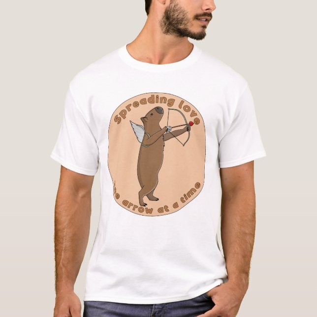Camiseta Espalhando amor, uma flecha de cada vez (Frente)