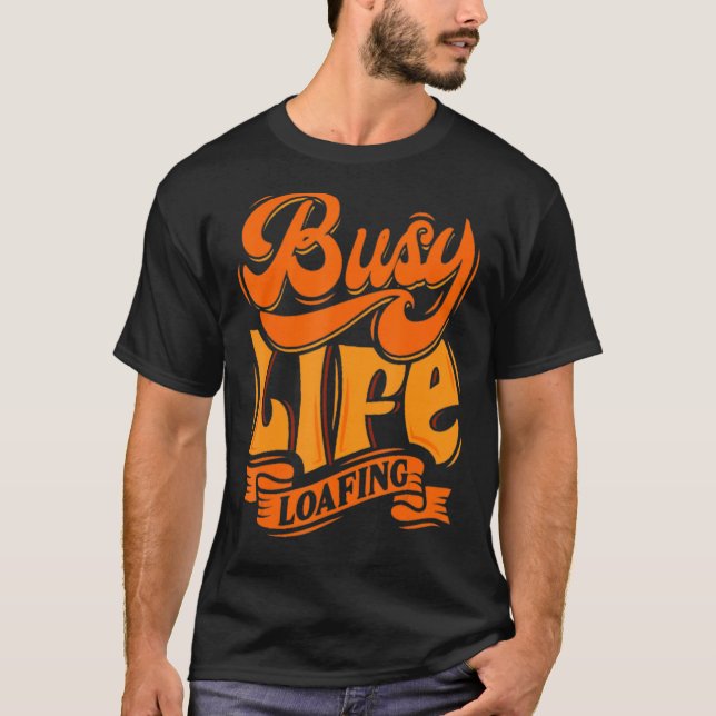 Camiseta Espalhando Em Torno Da Vida Ocupada Slogans & Q (Frente)