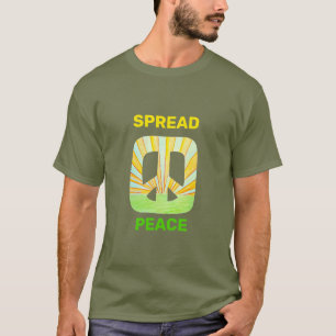 Camiseta Espalhar a paz toma T-Shirt preto básico