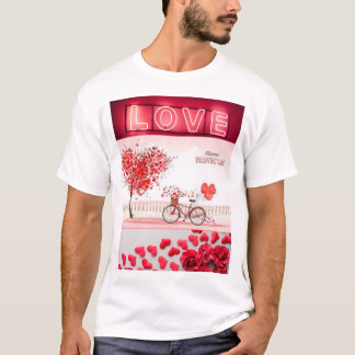 Camiseta Espalhar amor e alegria este Dia de os namorados �