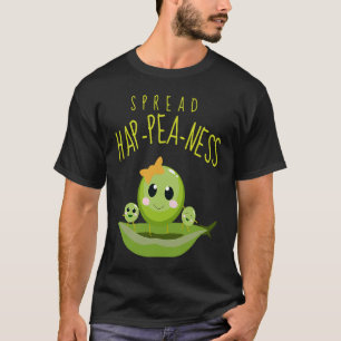 Camiseta Espalhar Ervilha-do-mato-de-ervilha Comida-de-ervi