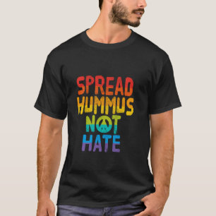 Camiseta Espalhar Hummus Não Odeia Vegan Vegetarian Rai