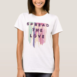 Camiseta Espalhar O Amor Derreteu Cores Positivas