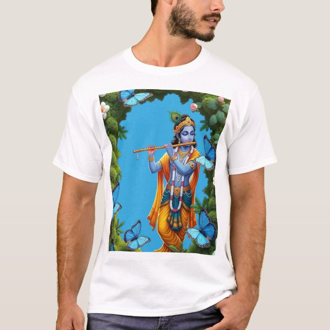 Camiseta Espalhar o amor, viver como Krishna - Sabedoria di (Frente)