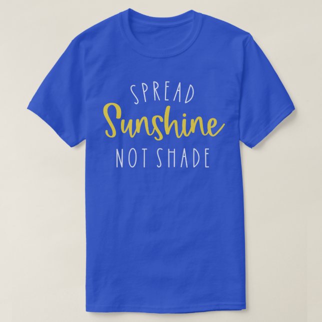 Camiseta Espalhar o Sol sem Sombrear (Frente do Design)