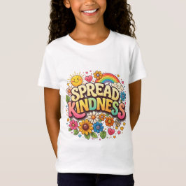 Camiseta Espalhe a Bondade – Lindo Arco-íris Floral