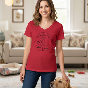 Camiseta Espalhe amor e apreço por cães com esta charmosa