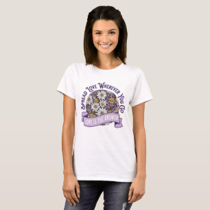 Camiseta Espalhe Amor Por Onde For Floral Boho