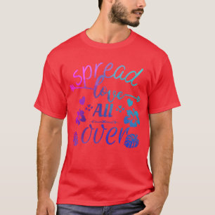 Camiseta Espalhe amor sobre o presente