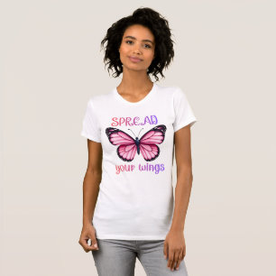 Camiseta Espalhe as Suas Asas – Borboleta Inspiradora