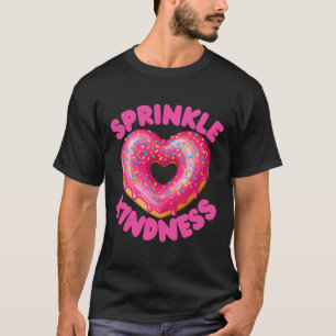 Camiseta Espalhe Bondade Coração Donut Menino Menina Comida