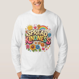 Camiseta Espalhe Bondade – Lindo Arco-íris Floral