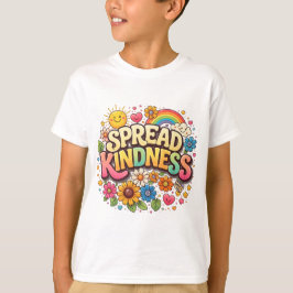 Camiseta Espalhe Bondade – Lindo Arco-íris Floral