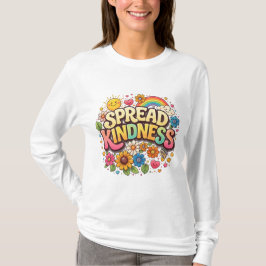 Camiseta Espalhe Bondade – Lindo Arco-íris Floral