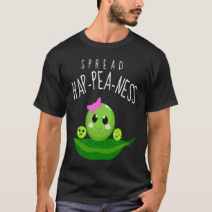 Camiseta Espalhe Felic pea dade Piadas de Comida Vegana