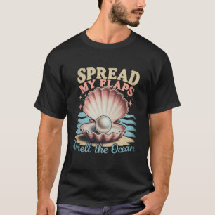 Camiseta Espalhe Minhas Asas Sinta O Oceano Engraçado Embar