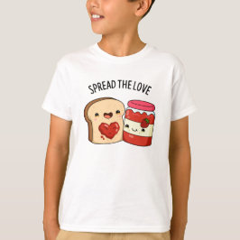 Camiseta Espalhe o amor Engraçado e Pão Pão