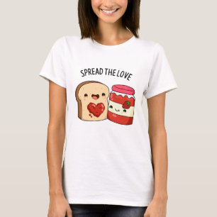 Camiseta Espalhe o amor Engraçado e Pão Pão