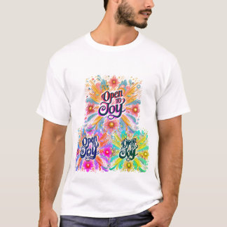 Camiseta Espalhe Positividade com Audácia e Gráficos Alegre