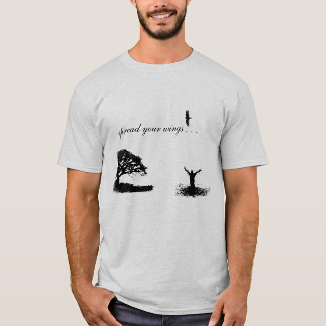 Camiseta Espalhe seu T das asas (Frente)