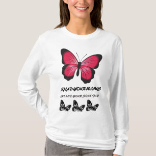 Camiseta Espalhe suas asas - Design inspirada pela borbolet