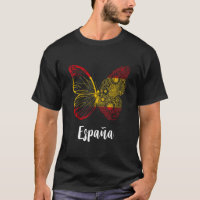 Espana Espanha Bandeira Borboleta Wing Espanol Esp