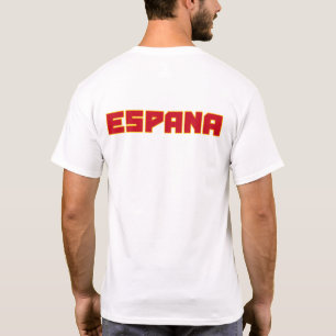 Camiseta Espana Espanha em negrito texto e símbolo do sím