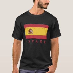 Camiseta España, Espanha, Flag Espanha Vintage Gift Futebol