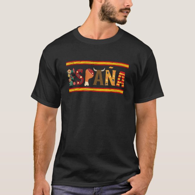 Camiseta Espana Spain Flag Fiesta Spanish Roots Espanol Spa (Frente)
