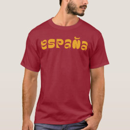 Camiseta Espana typography logo design T-Shirt