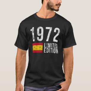 Camiseta espanha 1972 com Bandeira Aniversário