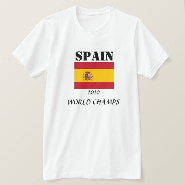 CAMISETA ESPANHA 2010 - CHAMPS MUNDIAIS (Frente do Design)