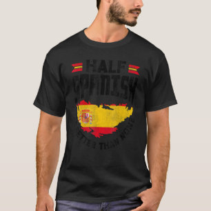 Camiseta Espanha Bandeira De Espanha Espanhola Metade Do Es