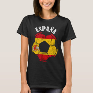 Camiseta Espanha Bandeira Espanha Jogador de Futebol Orgulh