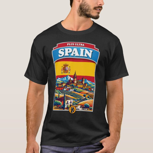 Camiseta Espanha Barcelona Flag Europe (Frente)