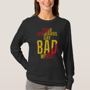 Camiseta Espanha Bom Espanhol Diz Más Palavras Espanhol