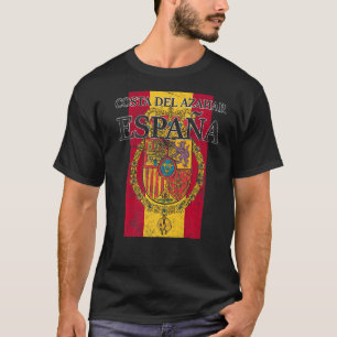 Camiseta Espanha Costa Del Azahar Flag Viagem Europe Premiu