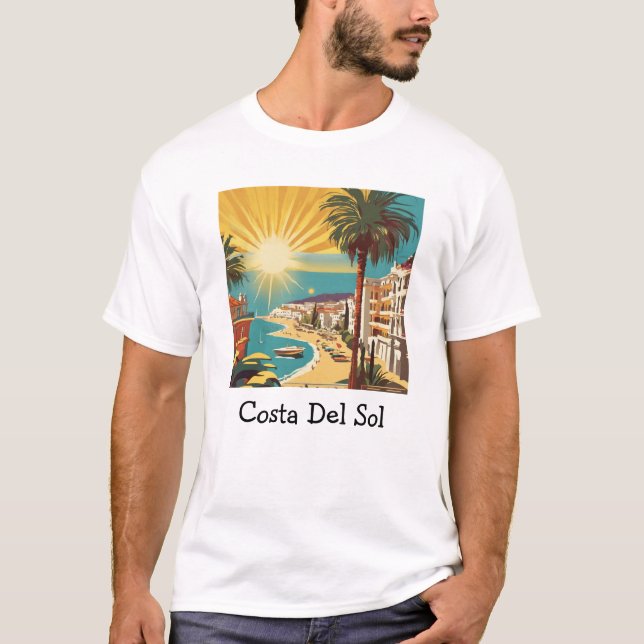 Camiseta Espanha Costa Del Sol - Tea Viagem gráfica (Frente)