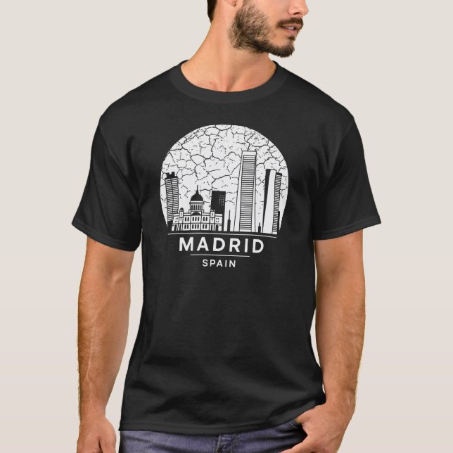 Camiseta Espanha da cidade de Madrid (Frente)
