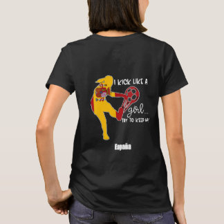 Camiseta Espanha da Equipe do Campeonato do Mundo de Mulher