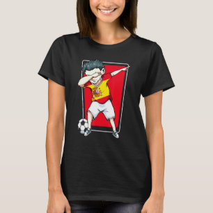 Camiseta Espanha Dabbing Soccer Boy Espaa Flag Support Chee