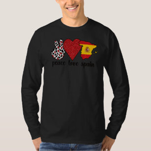 Camiseta Espanha de amor orgulhosa bandeira espanhola raíze