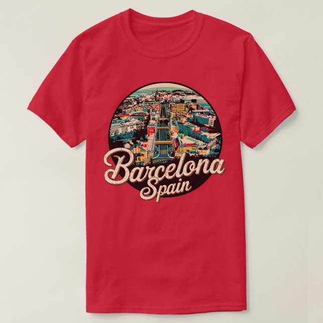 Camiseta Espanha de Barcelona (Frente do Design)